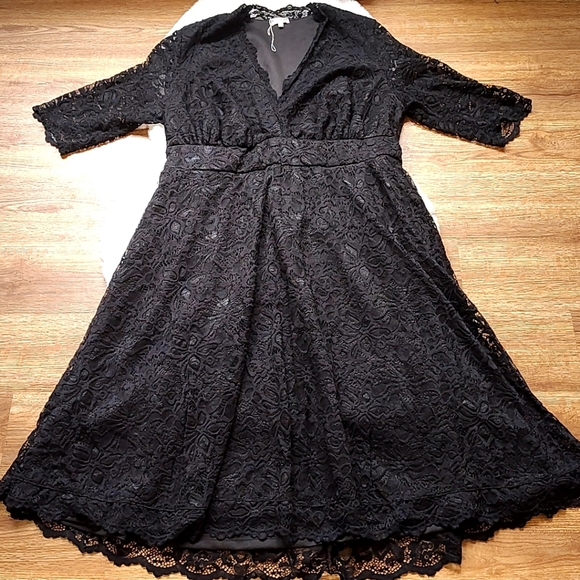 Kiyonna Mademoiselle Lace Cocktail Dress - Picture 11 of 16